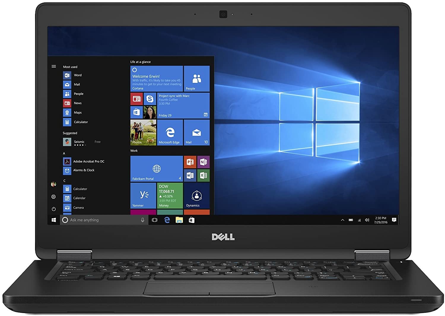 Dell Latitude 5480 Notebook 14"HD | Intel Core i7-6600U 2,6 GHz | 8 GB RAM | SSD 256 GB | ITA Windows 10 Pro-Tastatur