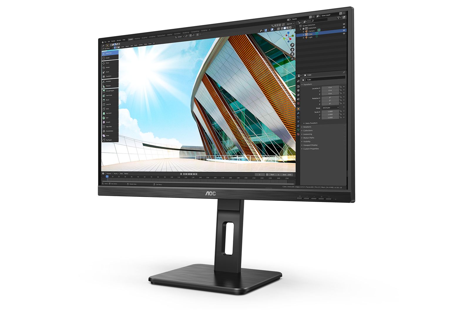 AOC 27 16.9 2560X1440 75HZ IPS VGA HDMI DP MULTIMED