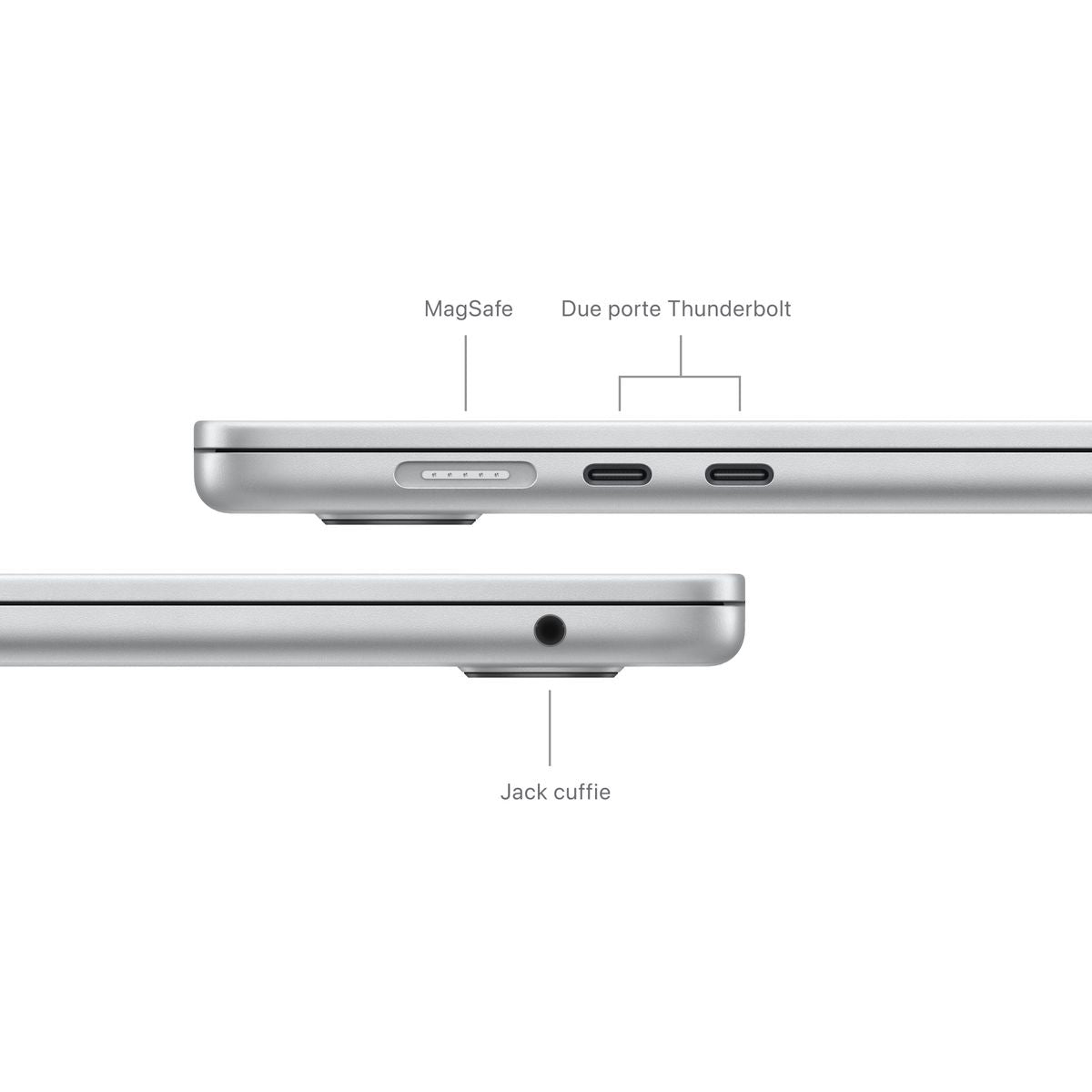 APPLE 15 MACBOOK AIR APPLE M3 CHIP 8-CORE CPU SILVER