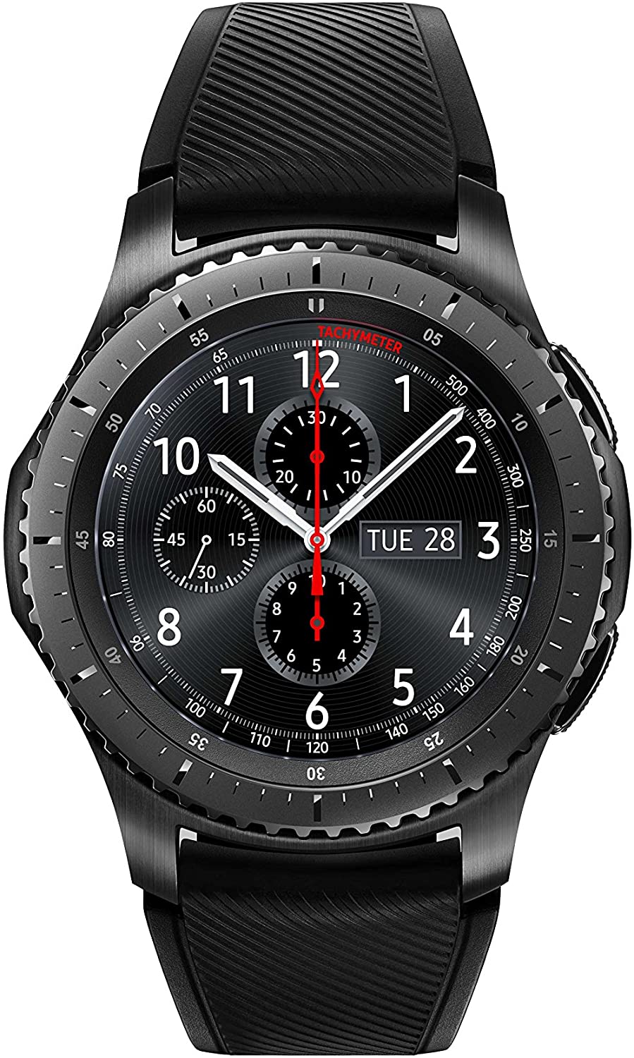 Samsung Gear S3 Frontier Smartwatch 1,3" SuperAMOLED-Bildschirm 360x360 Pixel LTE Wi-Fi Bluetooth GPS NFC
