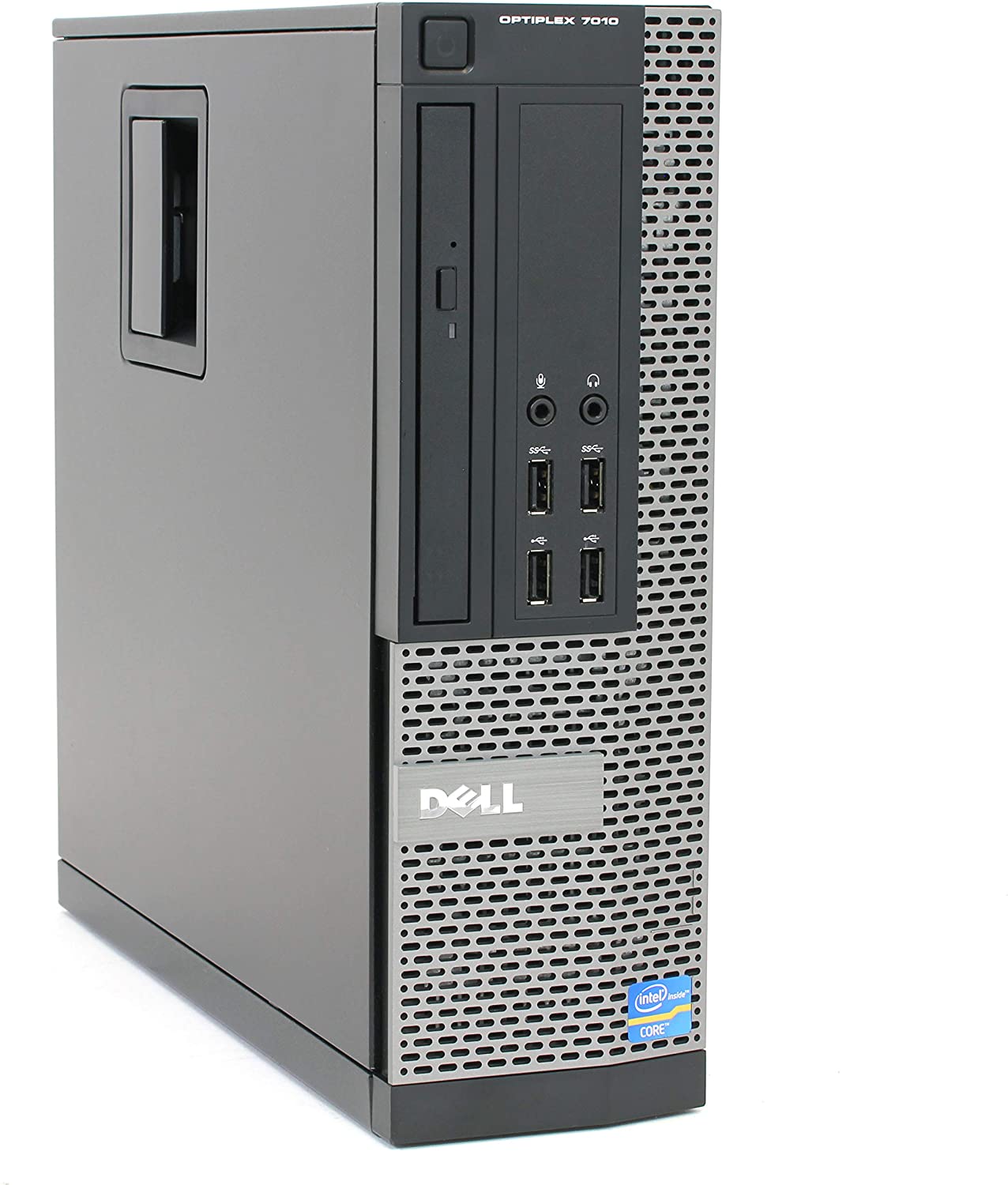 PC desktop ricondizionato Dell Optiplex 7010, torre grigia, porte USB frontali, su Messoanuovo.it
