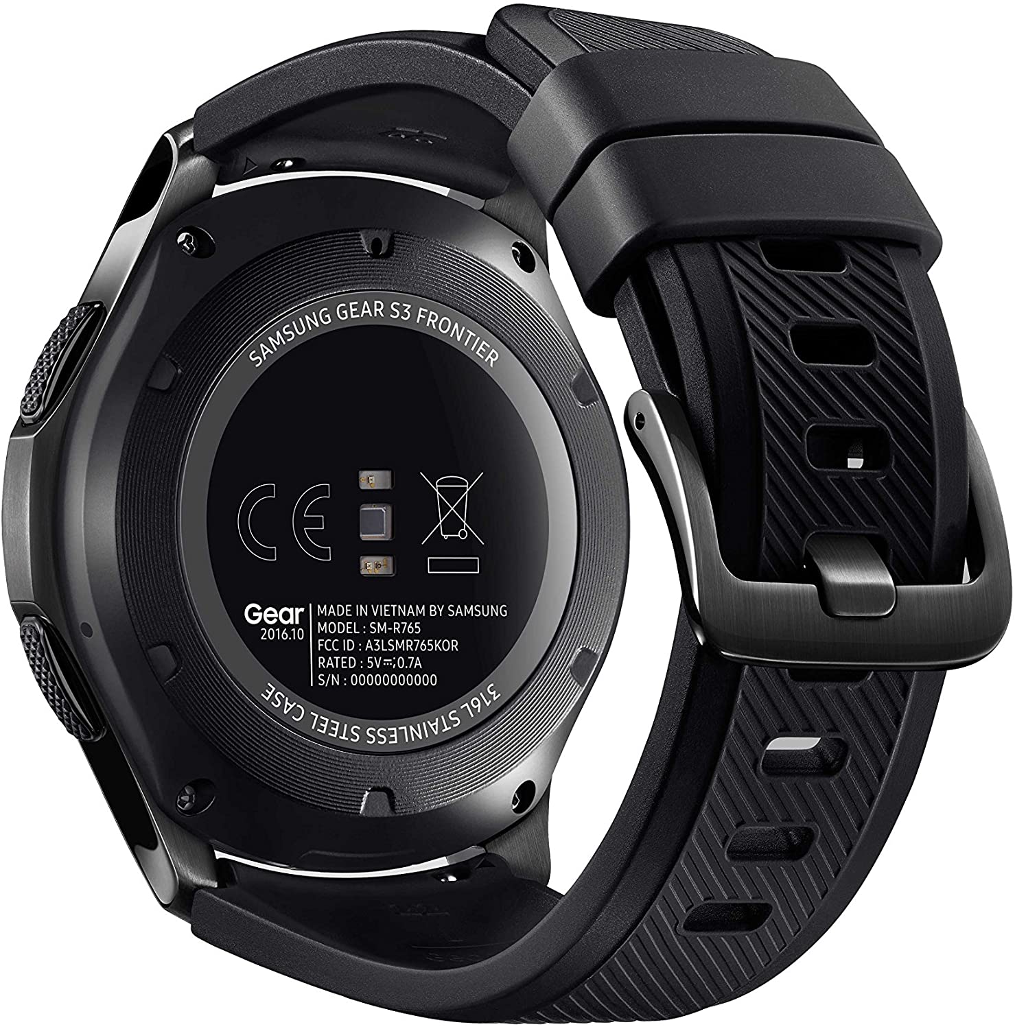 Samsung Gear S3 Frontier Smartwatch 1,3" SuperAMOLED-Bildschirm 360x360 Pixel LTE Wi-Fi Bluetooth GPS NFC