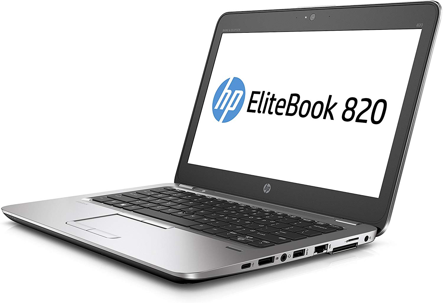Notebook ricondizionato HP EliteBook 820 aperto, in vendita su Messoanuovo.it.