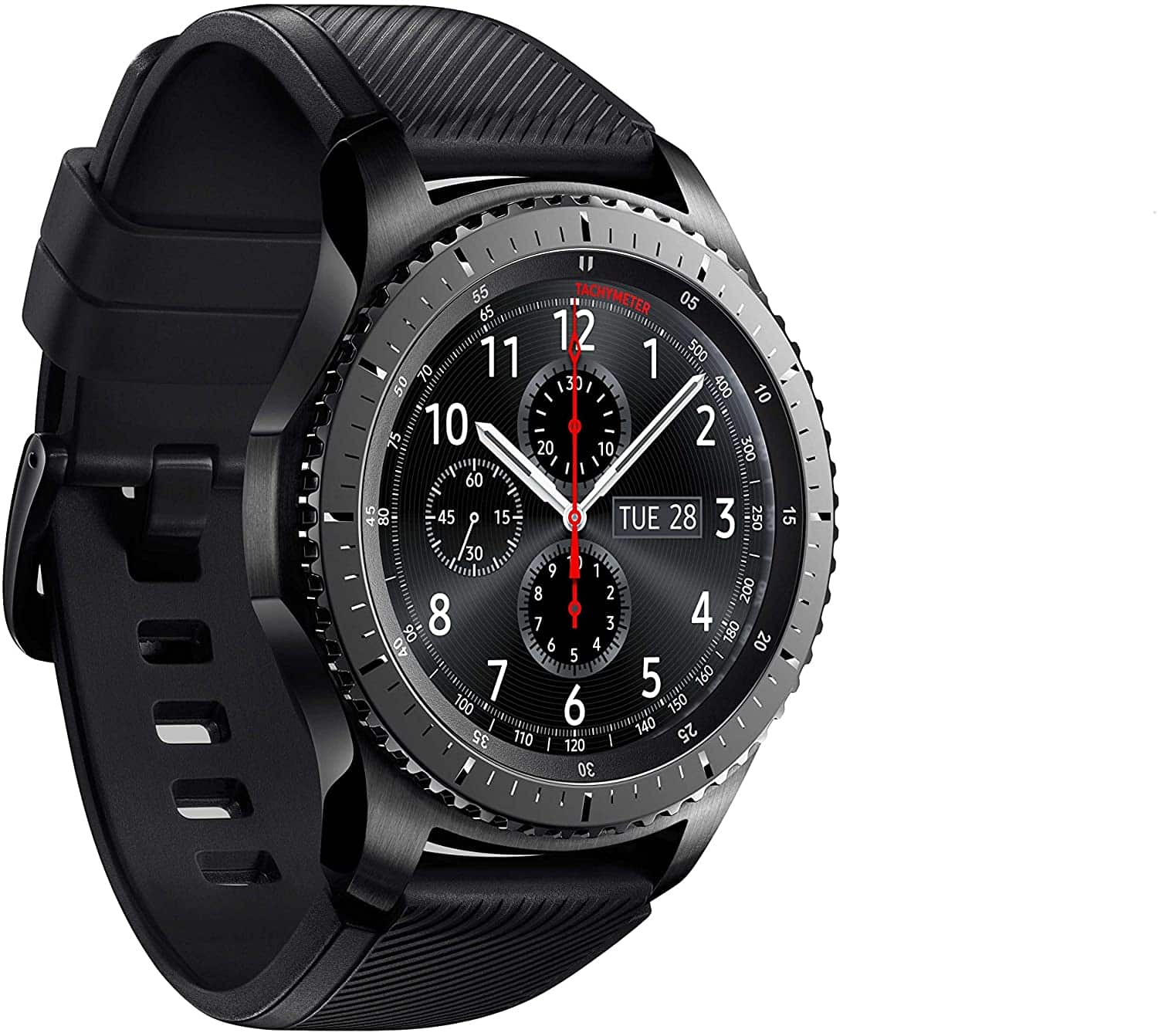 Samsung Gear S3 Frontier Smartwatch 1,3" SuperAMOLED-Bildschirm 360x360 Pixel LTE Wi-Fi Bluetooth GPS NFC