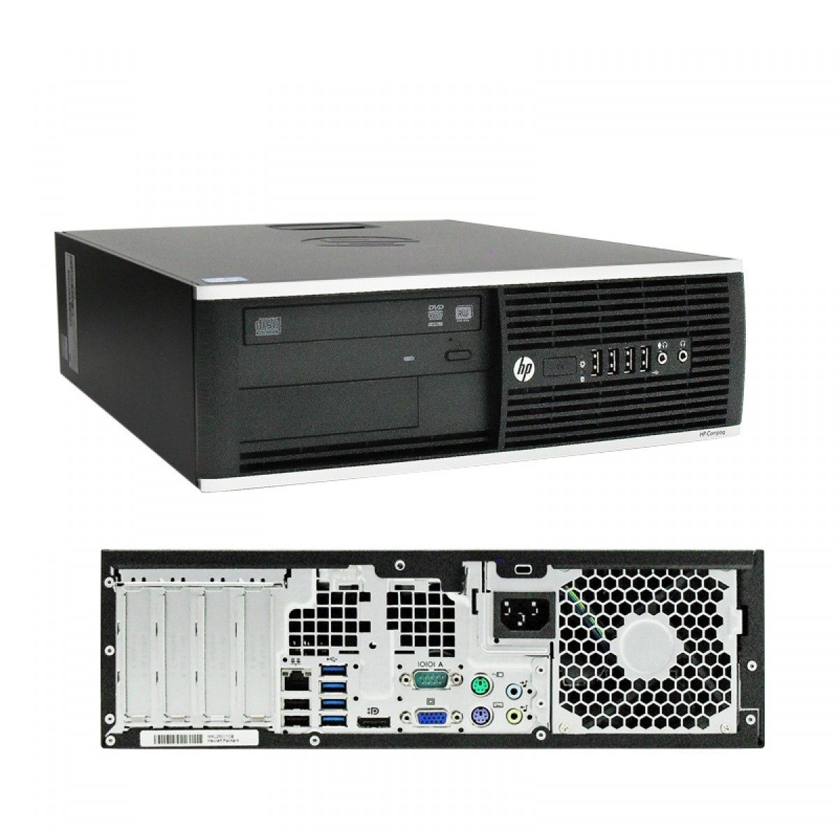 PC desktop HP ricondizionato small form factor, porte frontali e posteriori, Messoanuovo.it