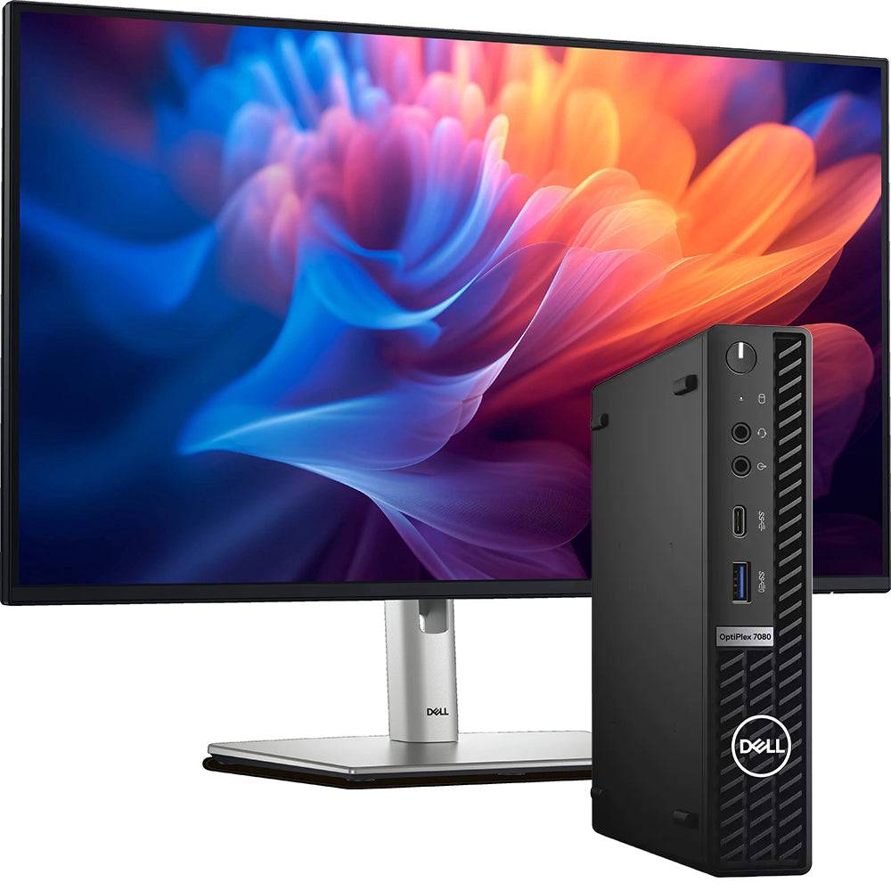 Bundle Dell 7080 con Monitor 27 - PC Optiplex 7080 Intel i5 e schermo Full HD P2725H, ideale per ufficio e studio, sistema FreeDOS incluso
