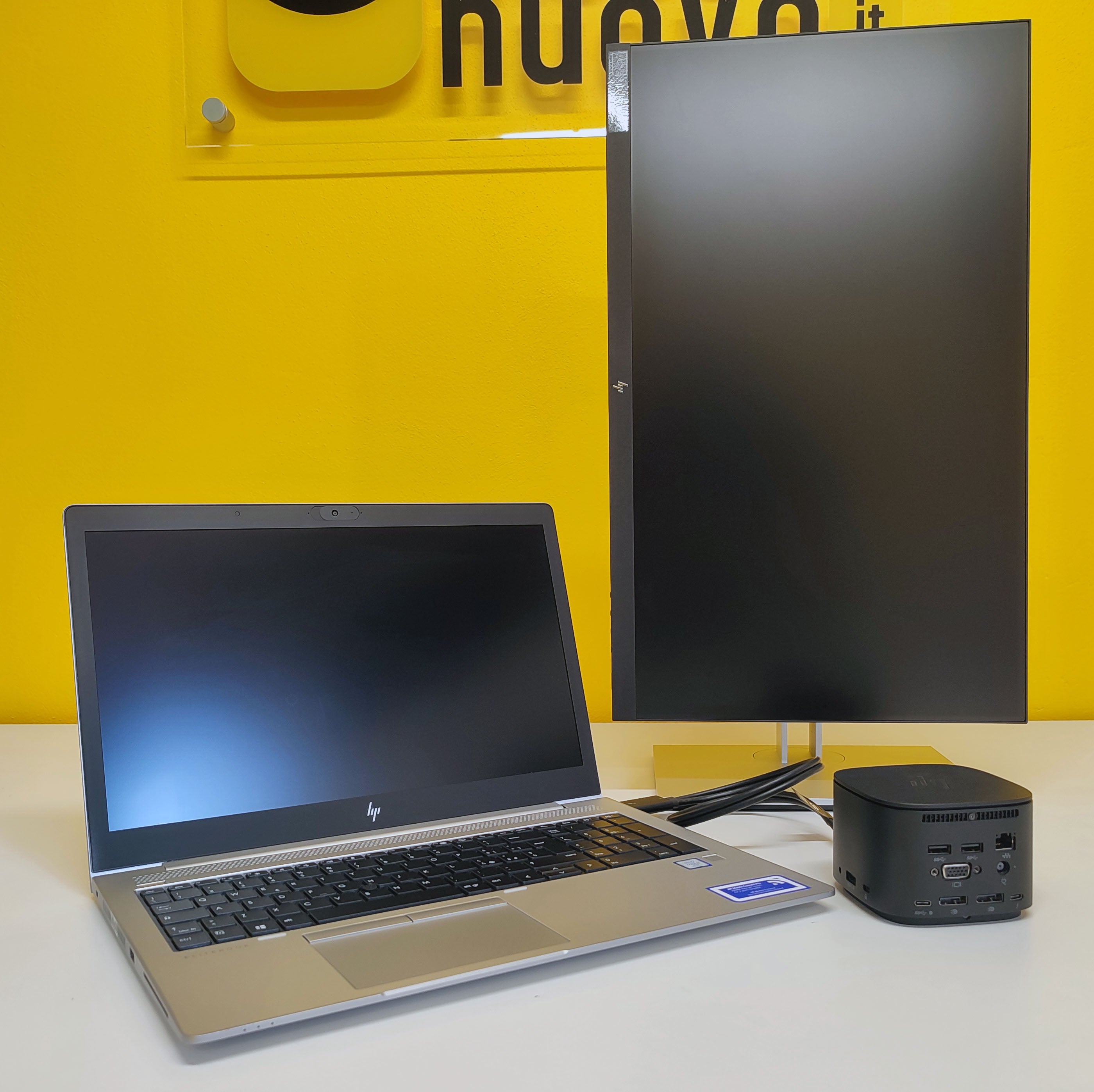Bundle HP EliteBook 850 G6 15,6" | Intel Core i5 8Gen | SSD 512GB | Ram 16GB | Windows 11 Pro + HP E24G4 24" FullHD Monitor + Thunderbolt Dock 230W G2 hsn-ix01 Dockingstation 