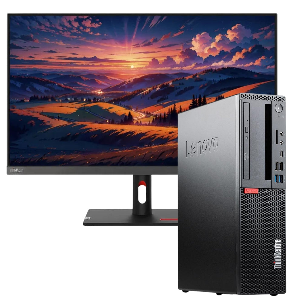 Lenovo M720s Bundle | Intel Core i5-8400 | Ram 16GB | SSD 512GB | 27" ThinkVision S27i-30 FullHD FreeDOS monitor 
