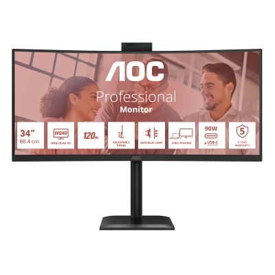 34 Curved 1500R 21:9 3440x1440 120Hz webcam