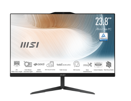 AIO CORE 5 120U 8GB 512GB 23.8FHD FREEDOS BLACK
