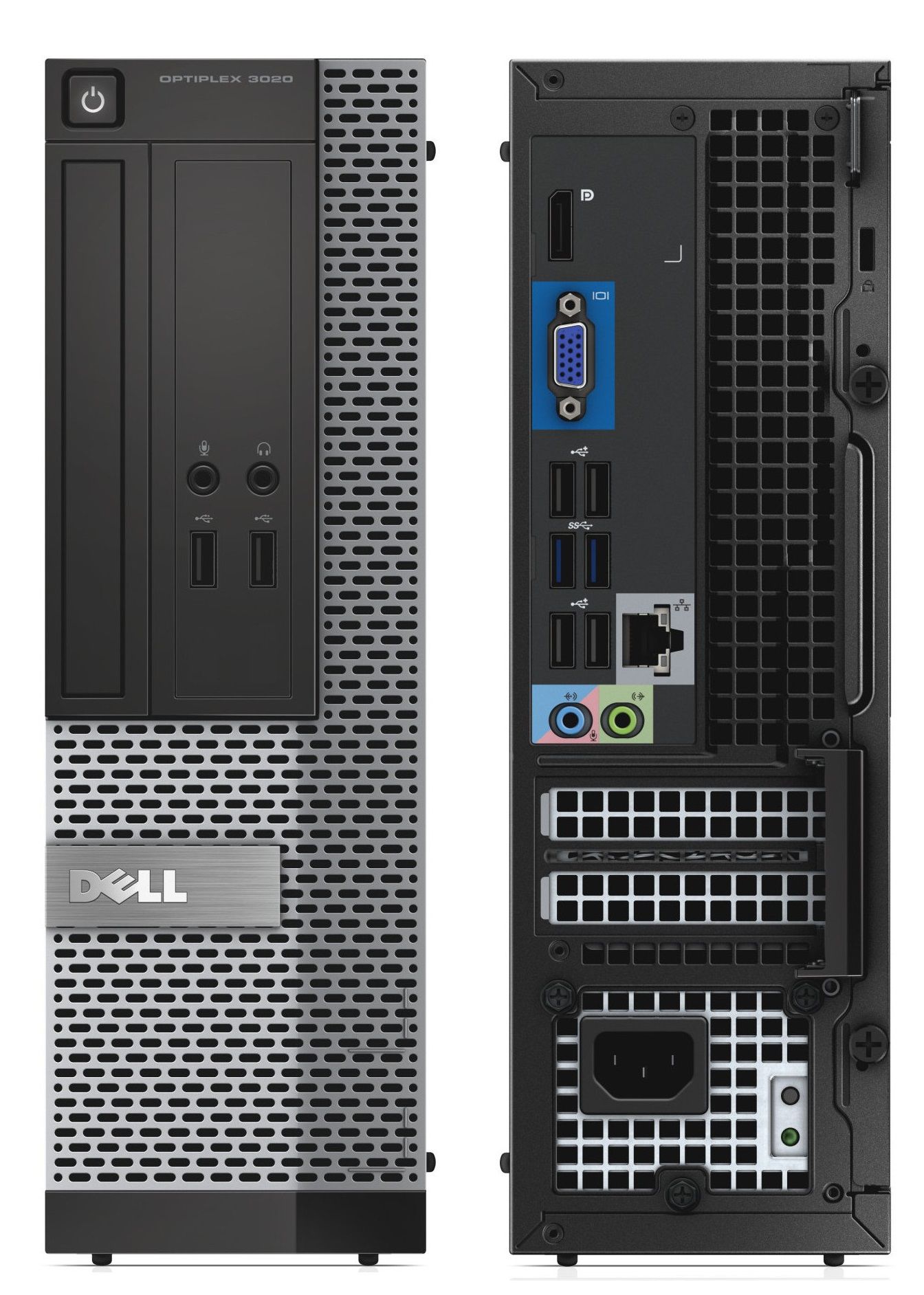 PC desktop ricondizionato Dell Optiplex 3020 SFF, porte USB, audio e VGA, Messoanuovo.it