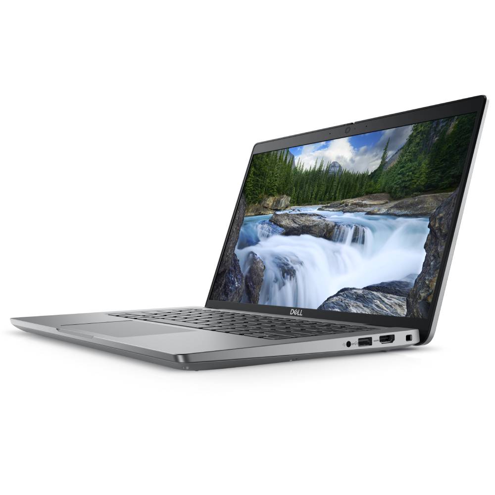 Dell Latitude 5440 Ricondizionato - vista laterale tre quarti con schermo acceso