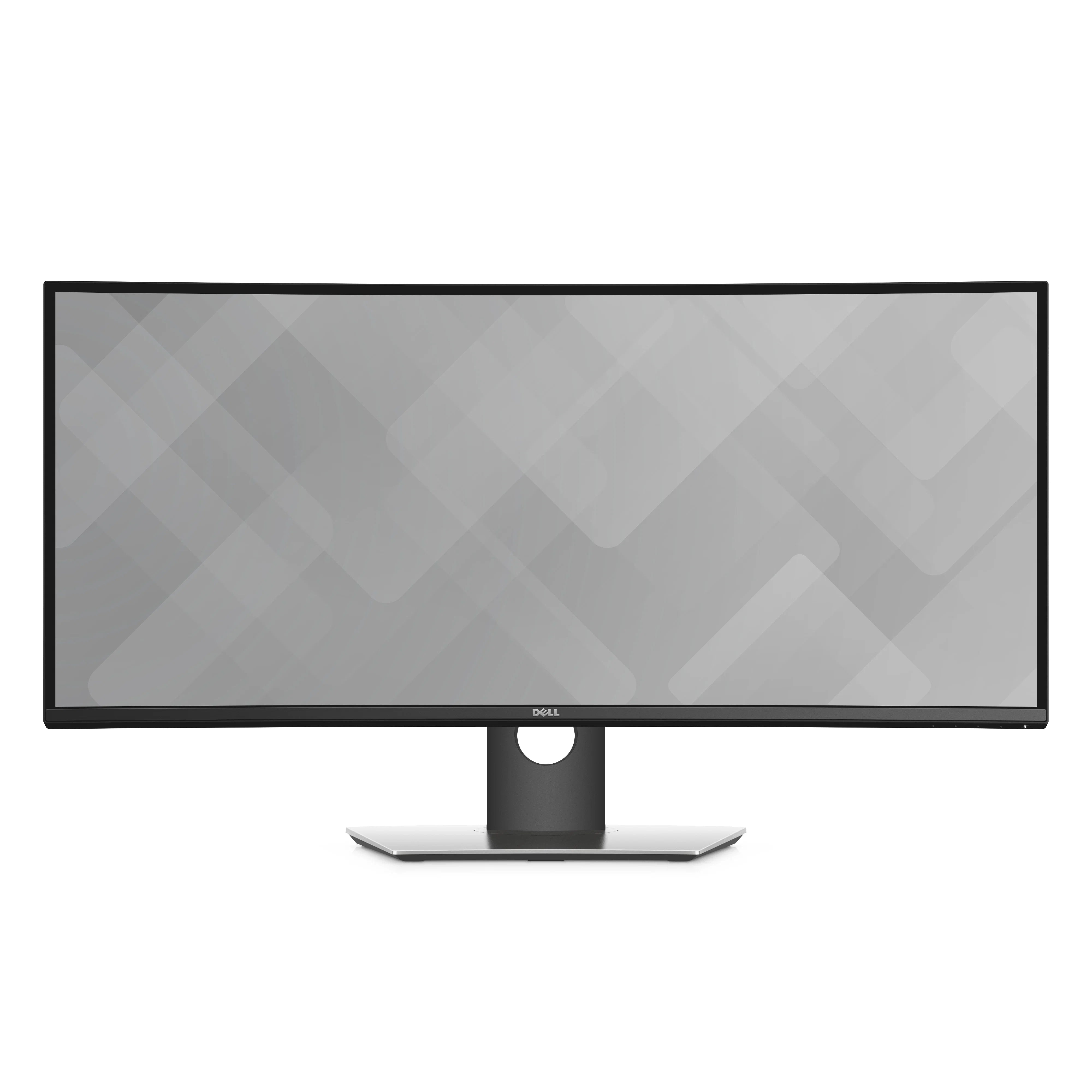 Monitor curvo Dell UltraSharp U3417W 34 pollici ricondizionato vista frontale con supporto Dell originale