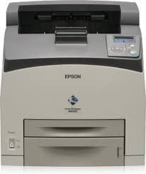 Stampante laser Epson Aculaser M4000N grigia, vista frontale, su Messoanuovo.it