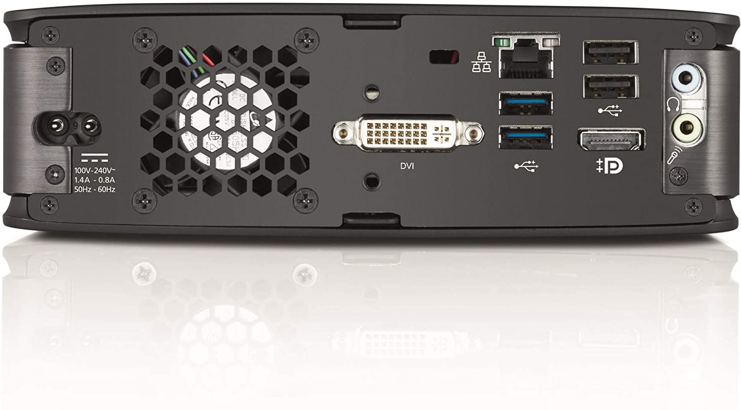 Retro PC desktop Fujitsu Q920 ricondizionato con porte USB, DVI, audio, in vendita su Messoanuovo.it