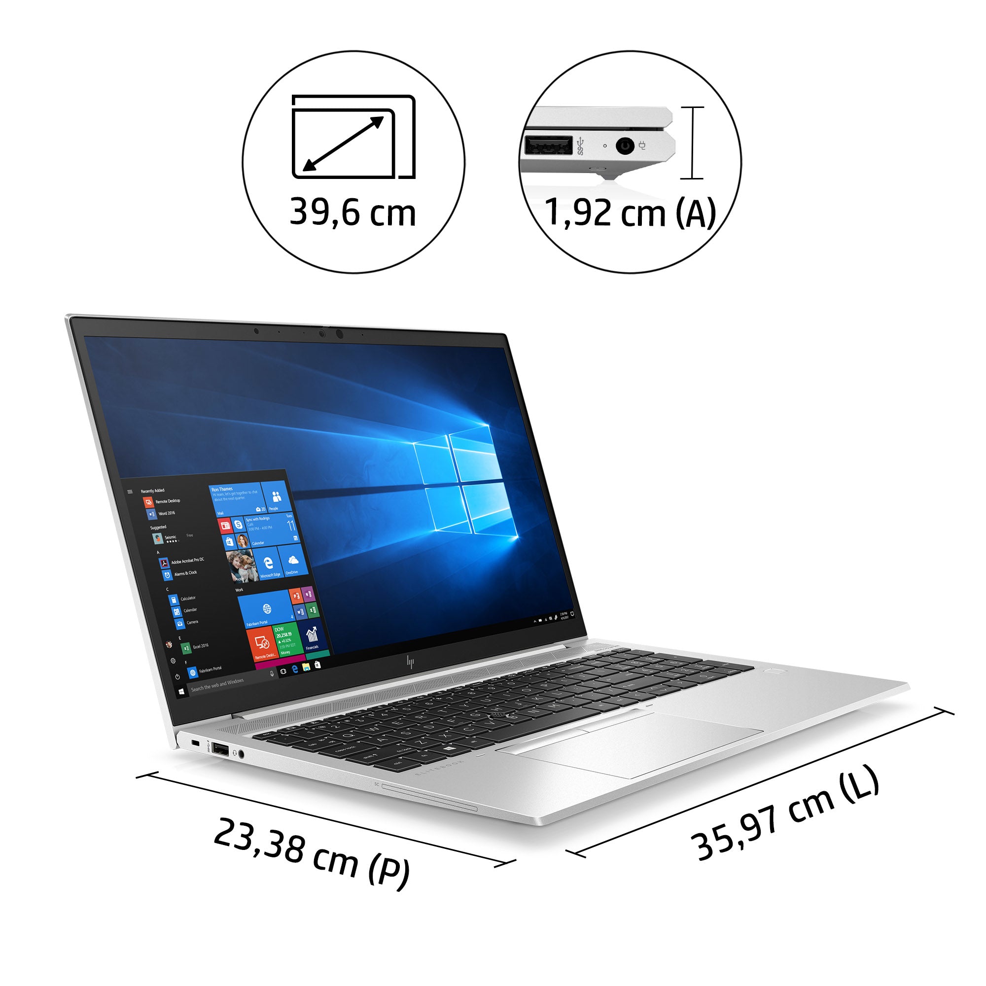 HP EliteBook 850 G7 Laptop 15.6" FullHD | Intel Core i7-10610U | Ram 16GB FreeDOS