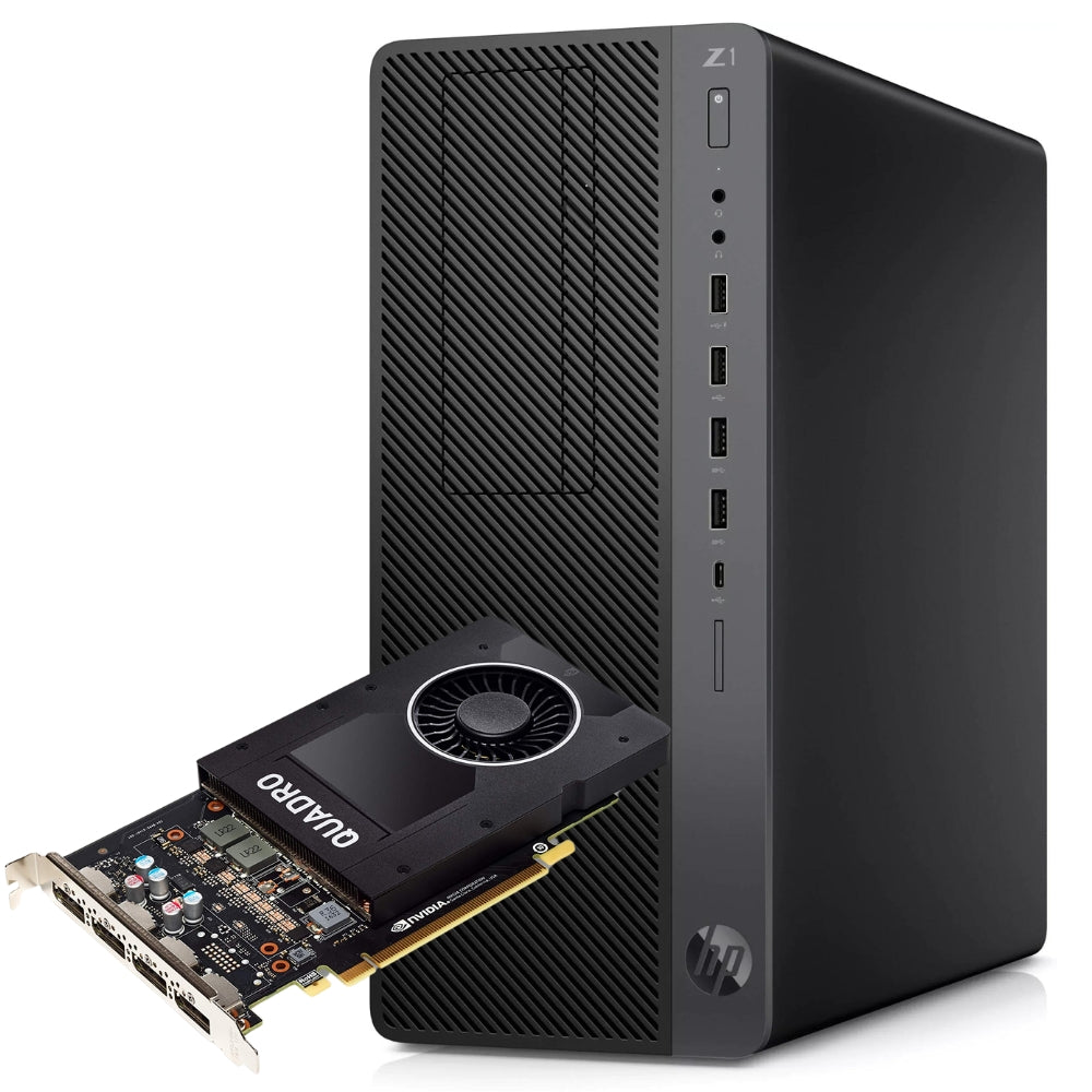 HP Z1 G5 Workstation Tower | Intel Core i9-9900 | NVMe SSD | Nvidia Quadro P2000 5GB | FreeDOS