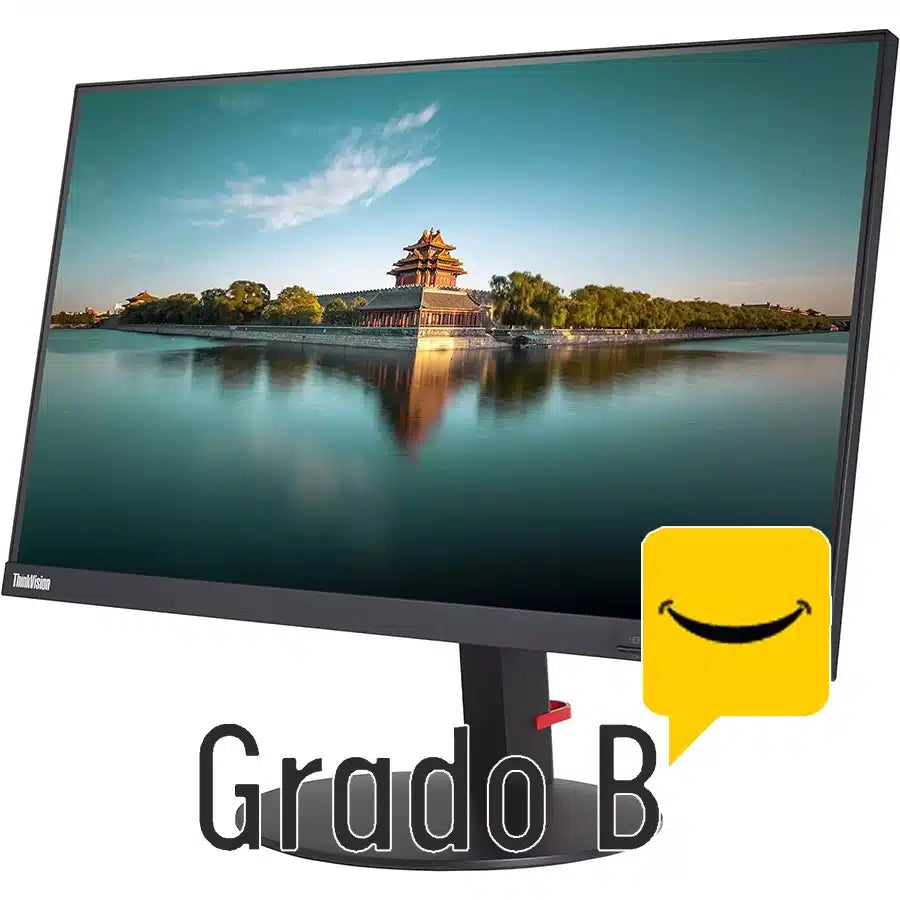Lenovo ThinkVision T24i-10 IPS LED Monitor 24″ 1920×1080 pixels Full HD USB 3 VGA HDMI Display Port Response time 6ms Contrast 1000:1 Grade B