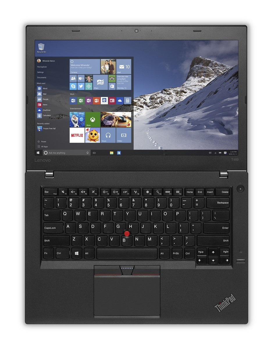 Lenovo ThinkPad T460 Laptop Refurbished 14" HD | Intel Core i5-6300U | WiFI HDMI Windows 11 Pro 