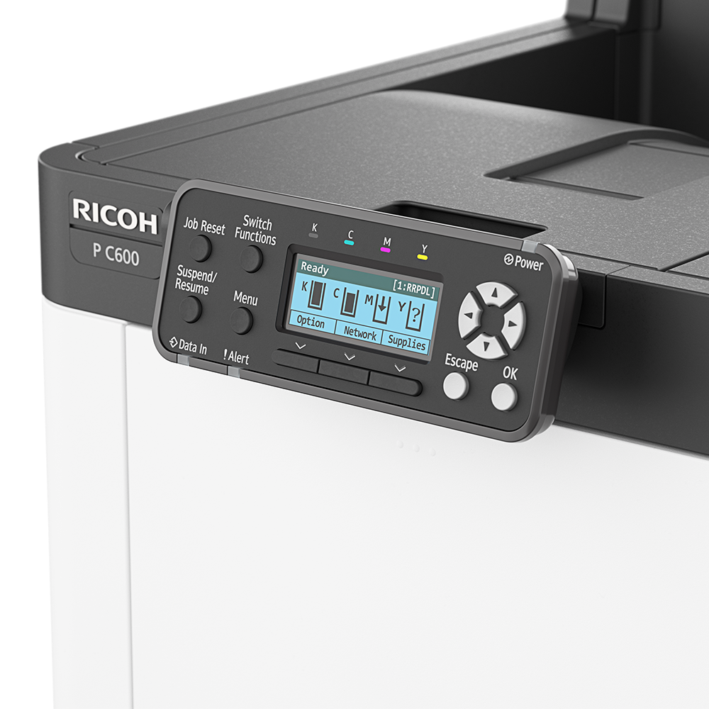 Ricoh P C600 A4 Color Laser Printer 1200x1200 DPI 40 ppm Duplex Network Efficiency and Quality for Your Office 