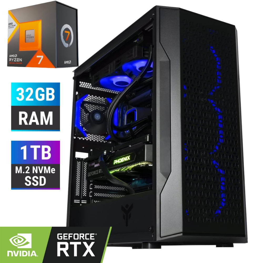PC Gaming Ryzen 7 7800X3D | Ram 32GB | 1TB NVMe SSD | Nvidia RTX 4060 | Windows 11 Pro