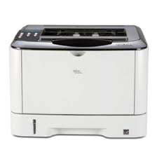 Stampante laser Ricoh Aficio SP 3510DN bianca, vista frontale, prodotti ricondizionati Messoanuovo.it