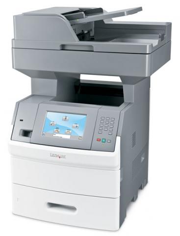 Stampante multifunzione laser Lexmark grigia con display touchscreen, ideale per ufficio, su Messoanuovo.it