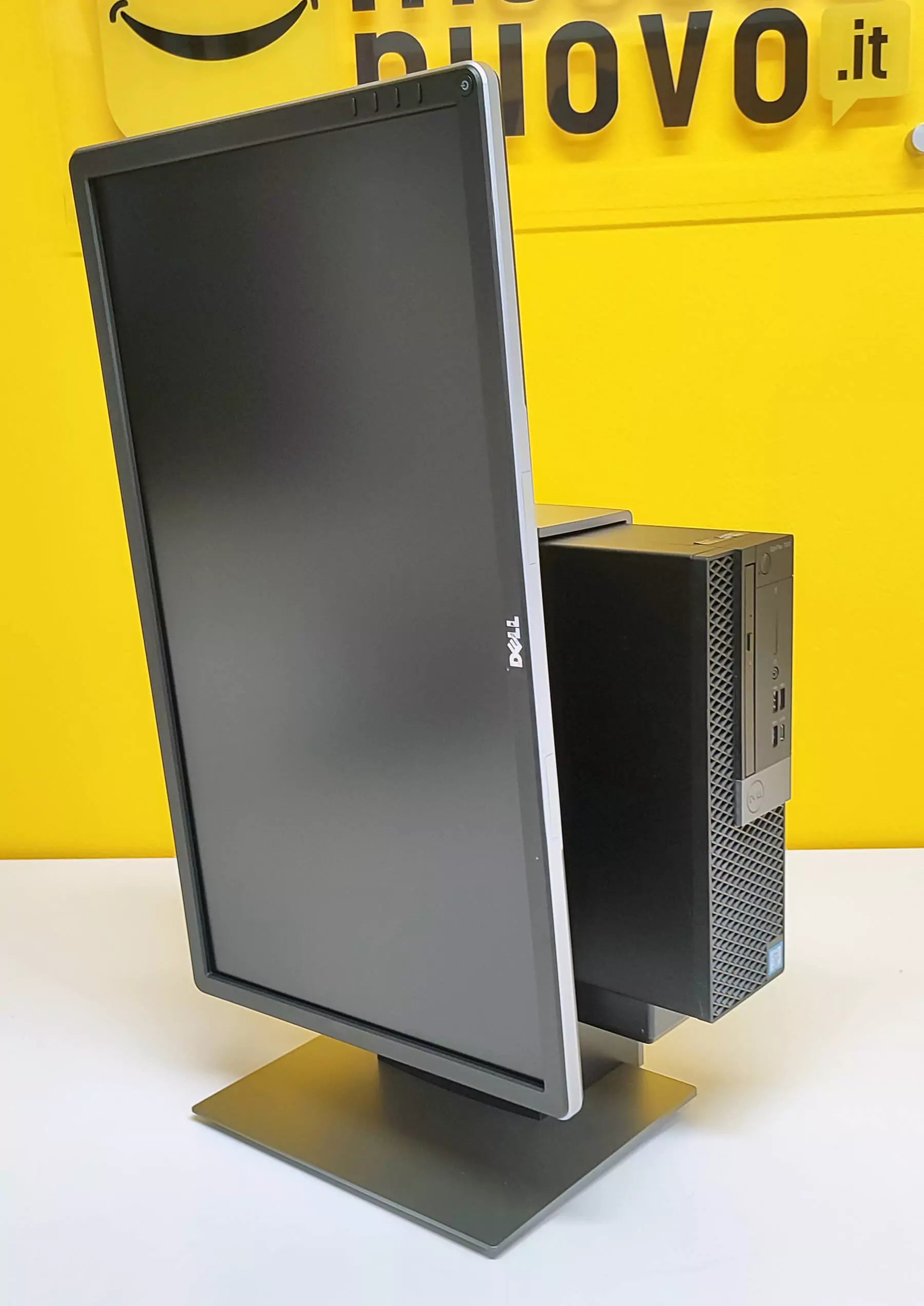 All In One DELL OptiPlex 7060 Desktop SFF PC | Intel Core i5-8500 3Ghz | Windows 11 Pro + Dell P2314H FullHD Monitor with OSS17 Stand