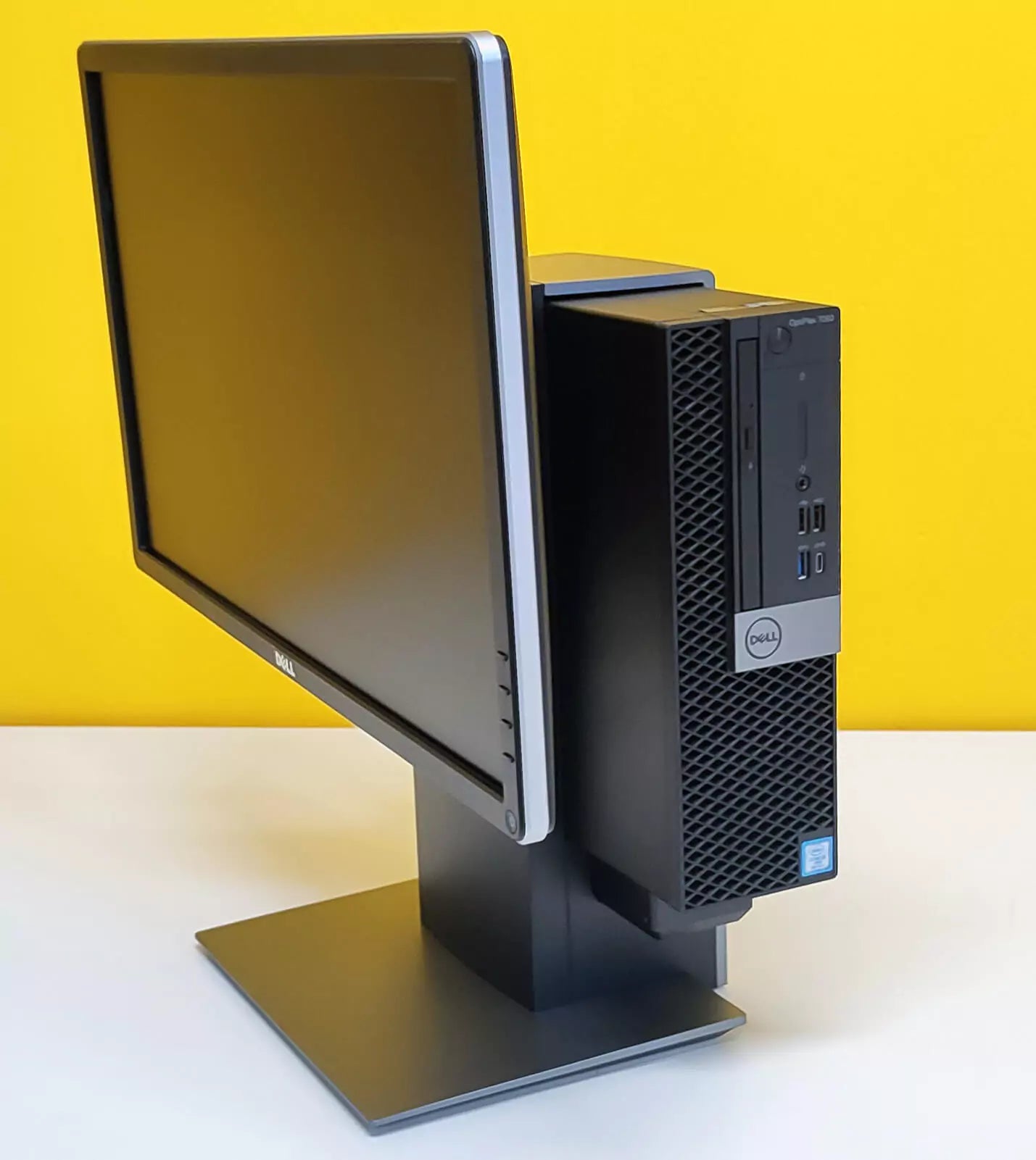 All In One DELL OptiPlex 7060 Desktop SFF PC | Intel Core i5-8500 3Ghz | Windows 11 Pro + Dell P2314H FullHD Monitor with OSS17 Stand
