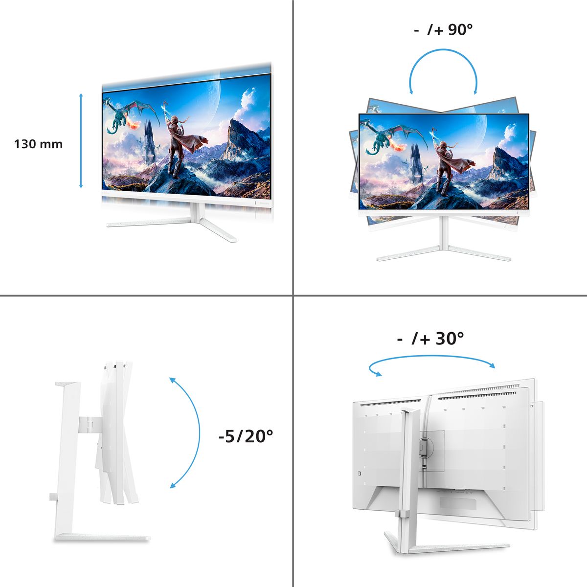 PHILIPS Monitor led da gioco 27 4k UHD
