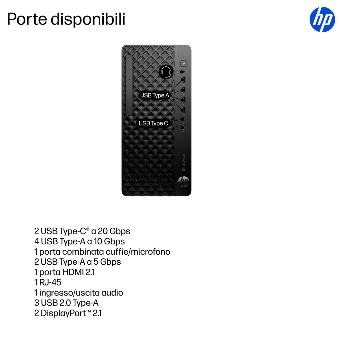 HP INC. ELITE TOWER 8 G1I U7265 16/512 DVD WIN11P 3YW