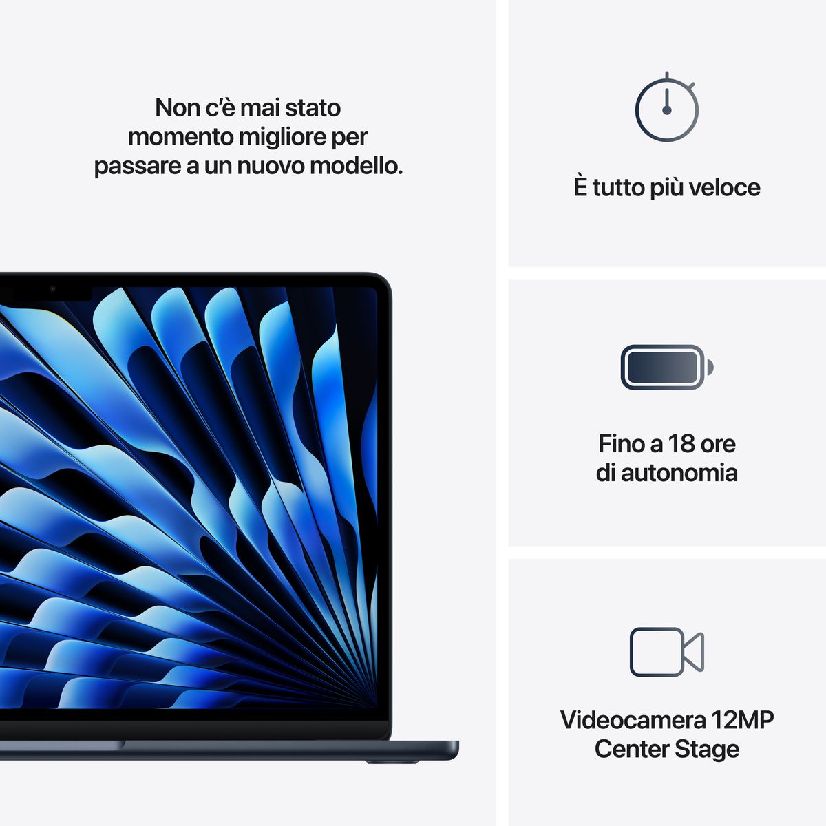 APPLE 13 MACBOOK AIR M4 16GB, 256GB SSD - MIDNIGHT