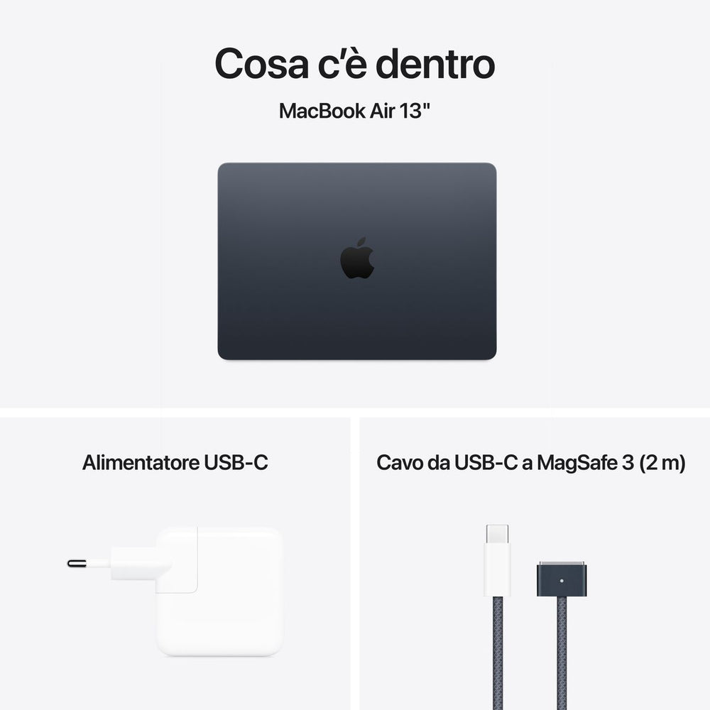 APPLE 13 MACBOOK AIR M4 16GB, 256GB SSD - MIDNIGHT