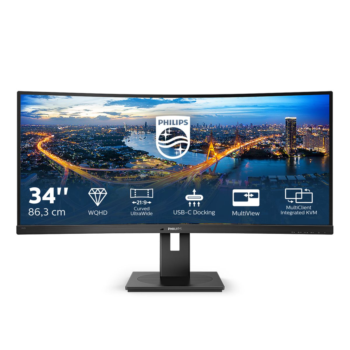 34  21 9 CURVED GAMING USB-C 3440*1440, VA 300CD/M [IMAGE 1]