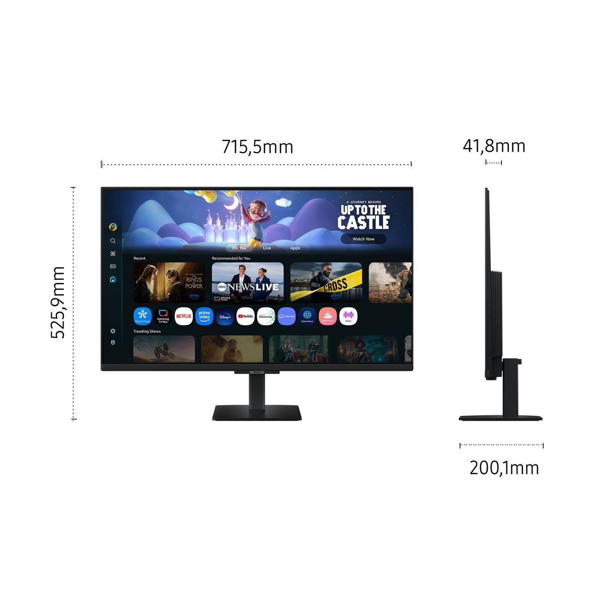 SAMSUNG S32FM500|Smart Monitor,FHD, Speaker e Telecomando