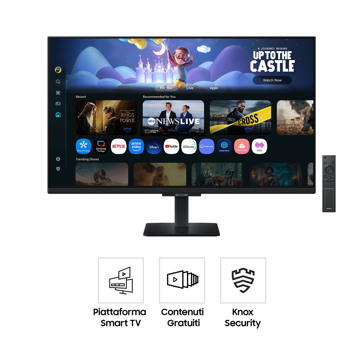 SAMSUNG S32FM500|Smart Monitor,FHD, Speaker e Telecomando