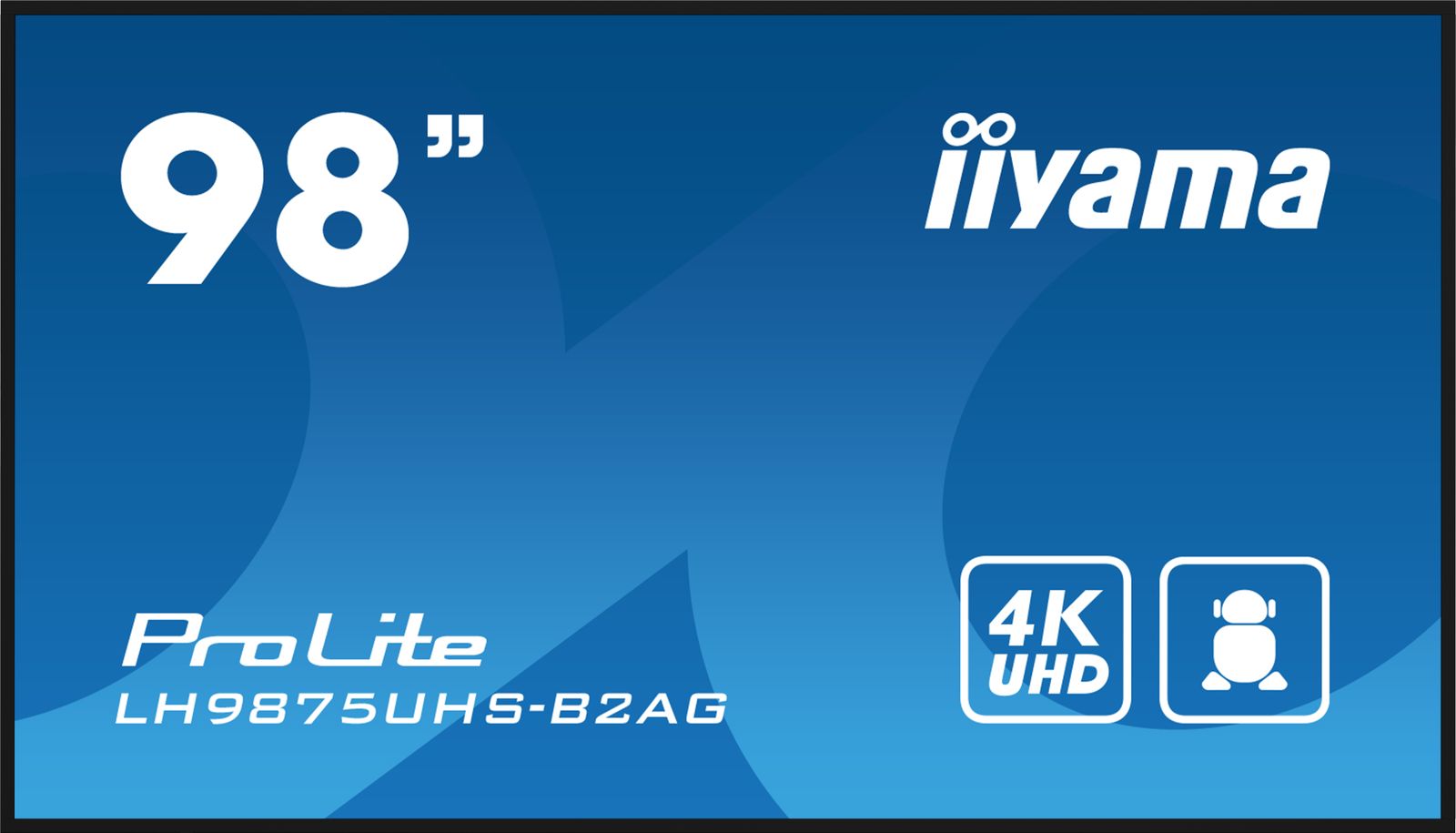 IIYAMA 98 3840x2160, UHD IPS panel DVI-I (VGA), HDMI 3x
