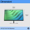 HP INC. HP E27 G5 FHD 27.00 1920X1080 3YWOFF