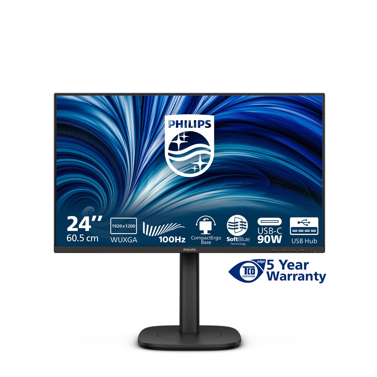 PHILIPS 24 16:10 IPS WLED 1920X1200 100HZ HDMI DP HUB USB