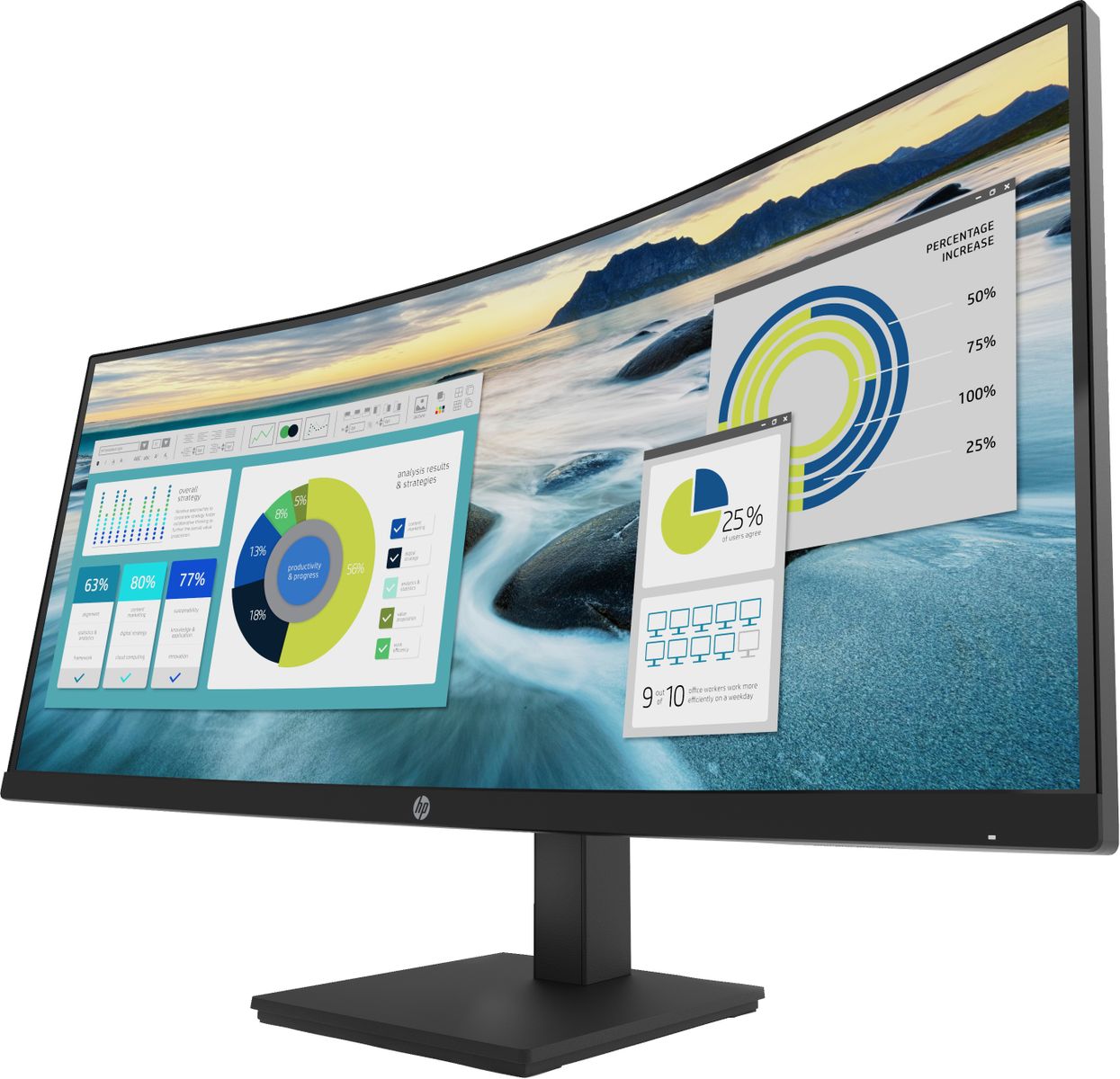 HP INC. HP P34HC G4 WQHD USB-C CURV 34 3440X1440 3YW