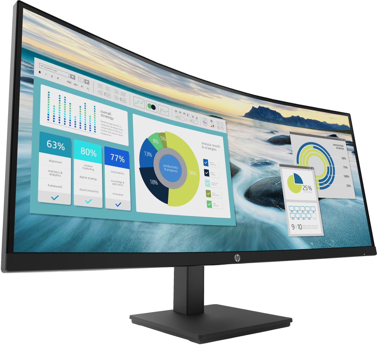 HP INC. HP P34HC G4 WQHD USB-C CURV 34 3440X1440 3YW