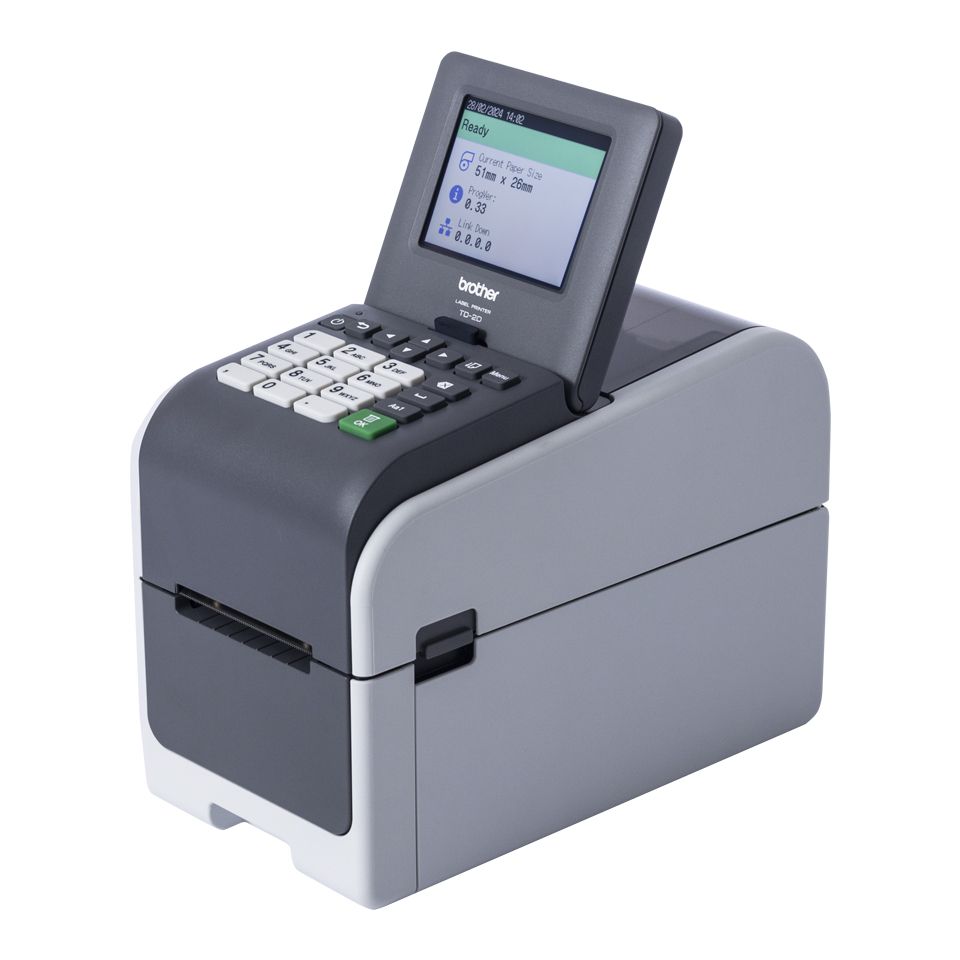 BROTHER TD2350D,2 ,ETHERNET, WIFI, LCD E TASTIERA,203DPI