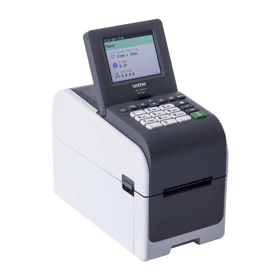 BROTHER TD2350D,2 ,ETHERNET, WIFI, LCD E TASTIERA,203DPI