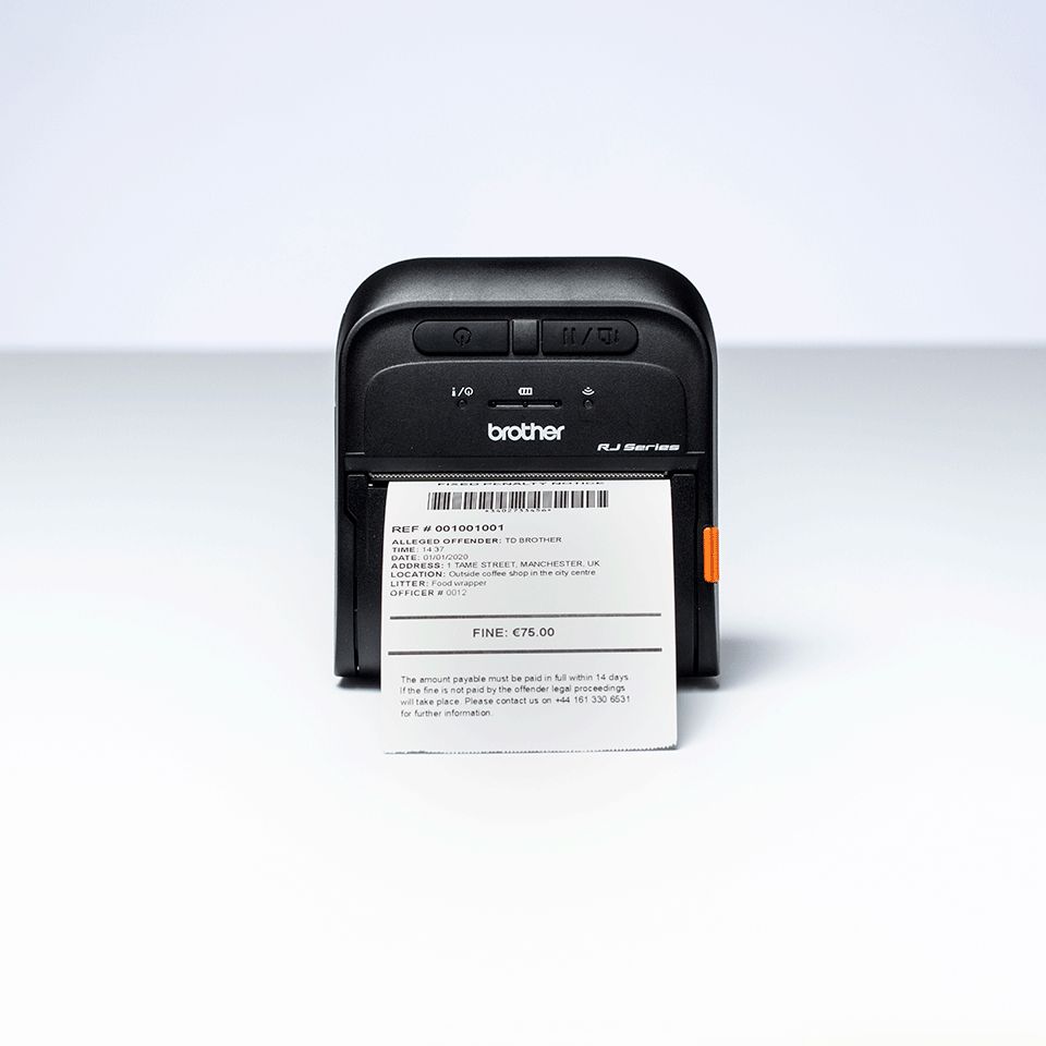 Brother RJ-3055WB portable printer, 3", BT, USB, WIFI