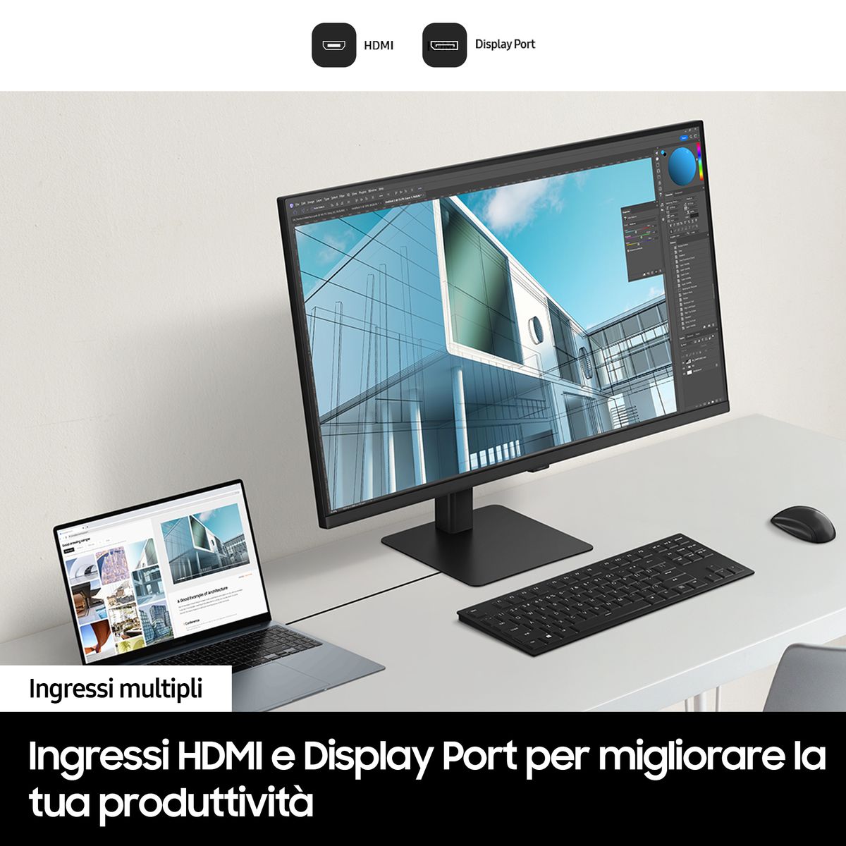 SAMSUNG S32D700 | Monitor HRM, UHD, Flat