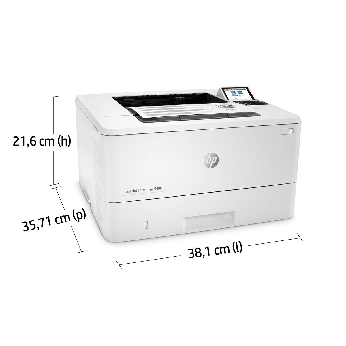 HP INC. HP LJ ENT M406DN 40PPM ETH USB F/R 1YW