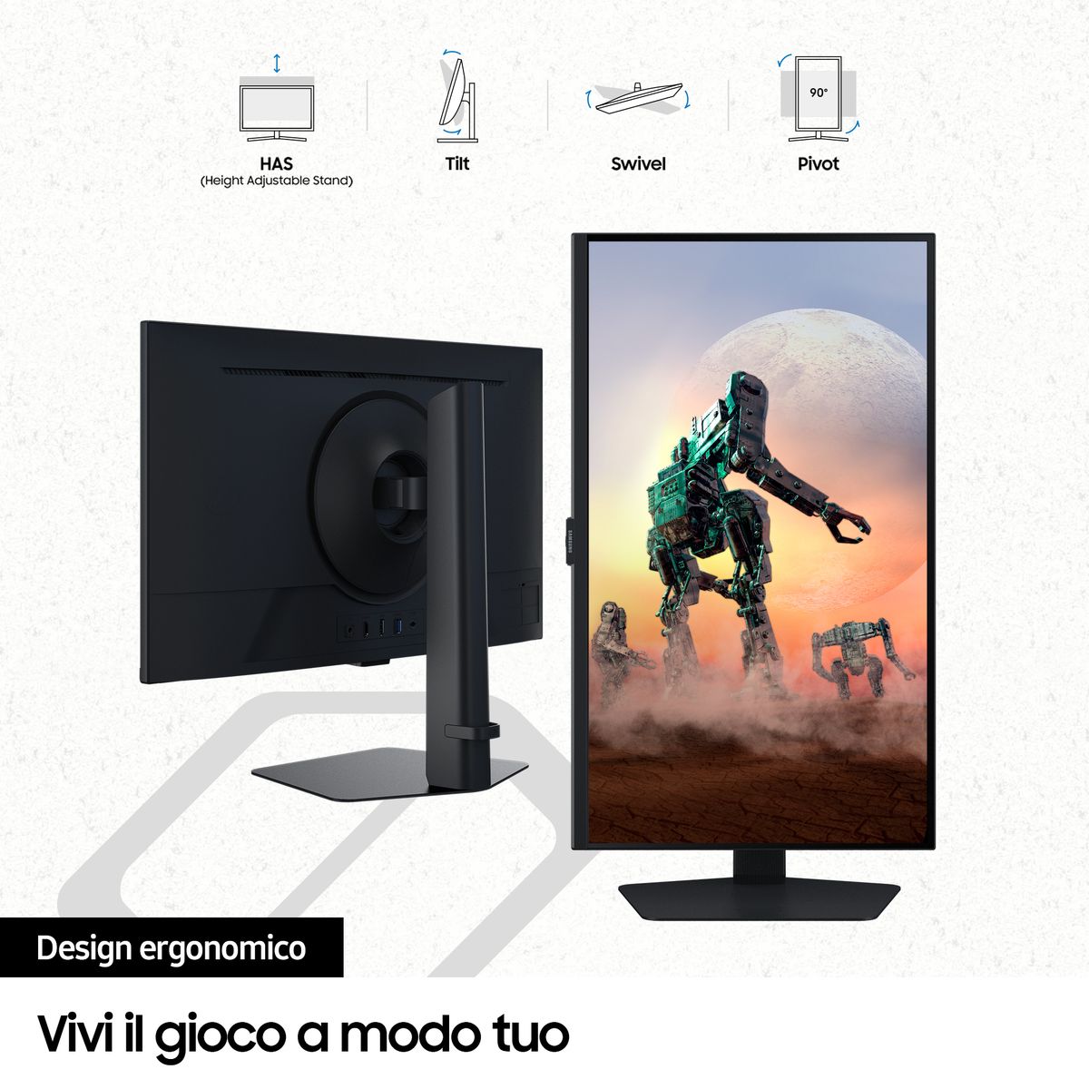 SAMSUNG S27DG50 | Monitor Gaming, QHD, 165Hz