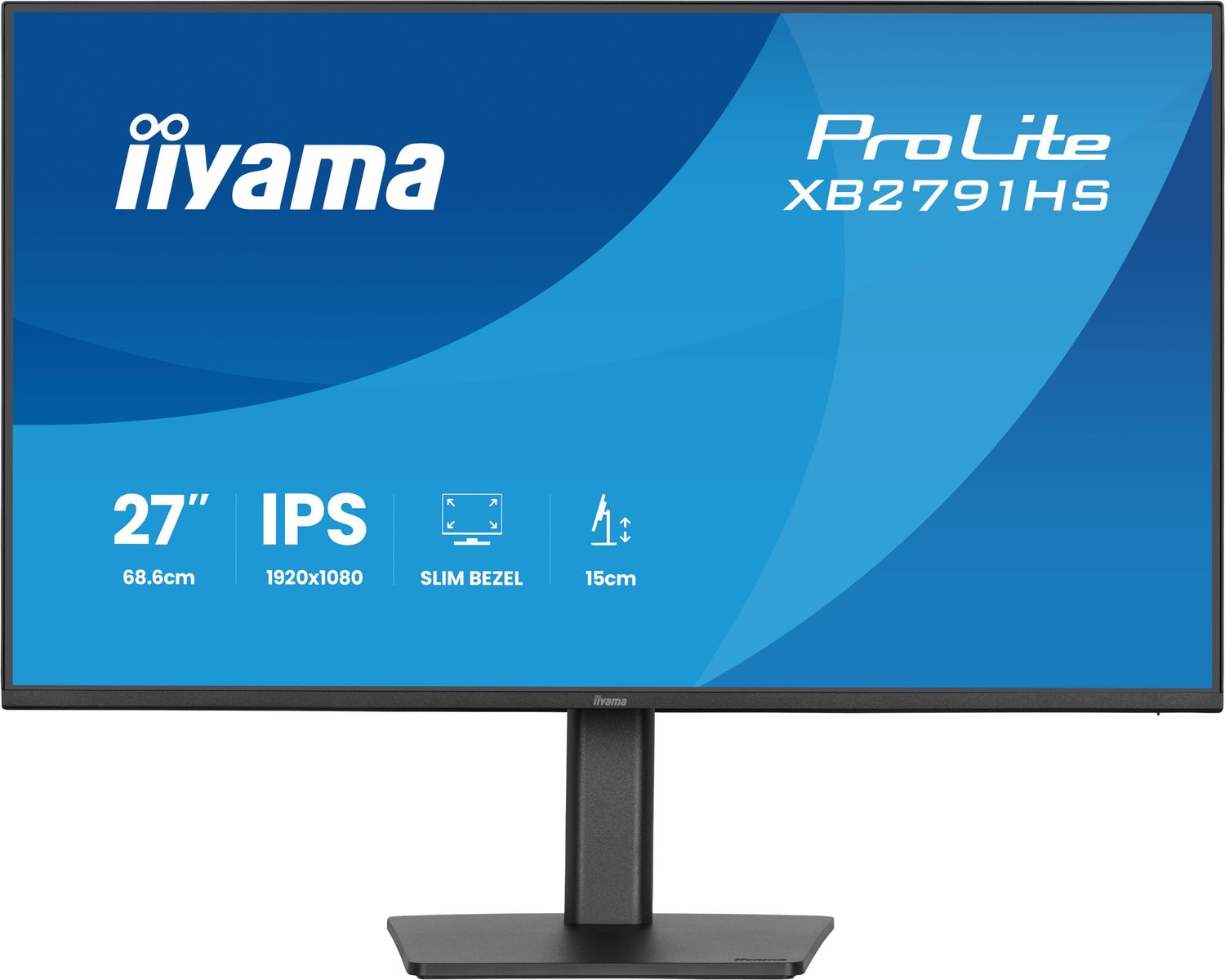 IIYAMA 27 IPS-panel, 1920x1080@120Hz HDMI, DisplayPort