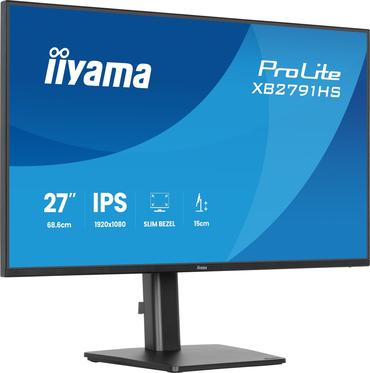 IIYAMA 27 IPS-panel, 1920x1080@120Hz HDMI, DisplayPort