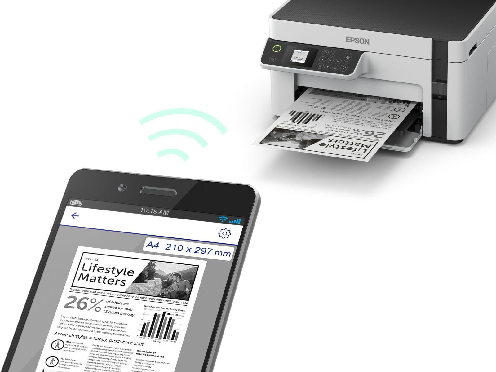 EPSON MULTIFUNZIONE INKJET - ET-M2120 A4 - B/N